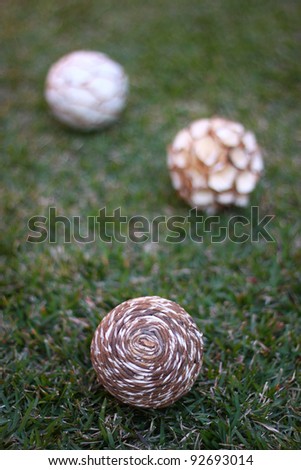 zen / natural materials balls