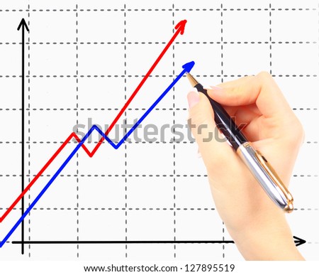 business woman drawing an organization chart on a white board