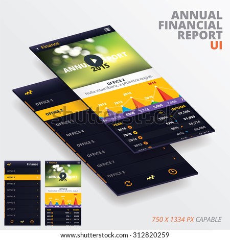 Annual Financial Report App For Iphon, Ipade, Ipode  