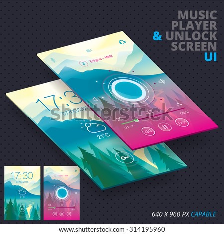 Music Player & Unlock Screen For Iphon, Ipade, Ipode 