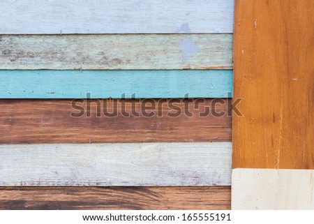 Abstract painted wood panel background