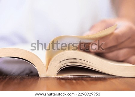 Similar – Image, Stock Photo book with turning pages