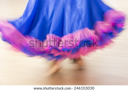 Classical dance competition, detail