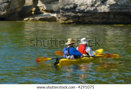 Elders Kayaking in Door County