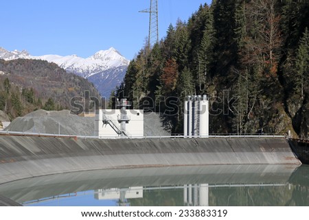 Settlement tank, Chatelard, Chamonix Valley, Switzerland