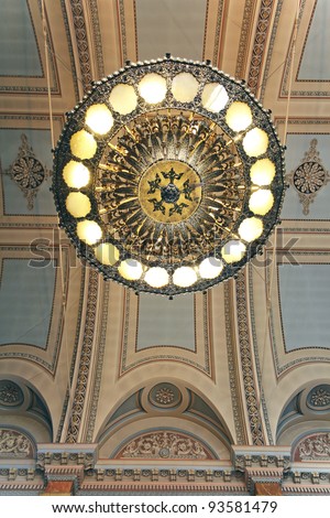 Ceiling Rose,United Reformed Church, Saltaire, Bradford, West Yorkshire