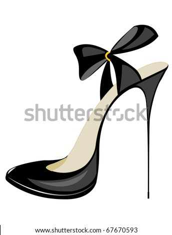 Black Shoes Stock Vector Illustration 67670593 : Shutterstock