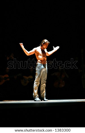 famous flamenco dancer J. Cortes at Foro Italico in Rome, Italy