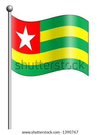 Togo - Flag Series Stock Photo 1390767 : Shutterstock