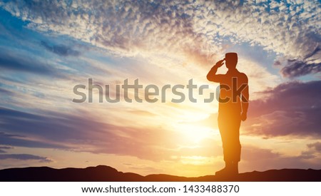 Similar – Image, Stock Photo Armed soldier ready for battle. Military concept.