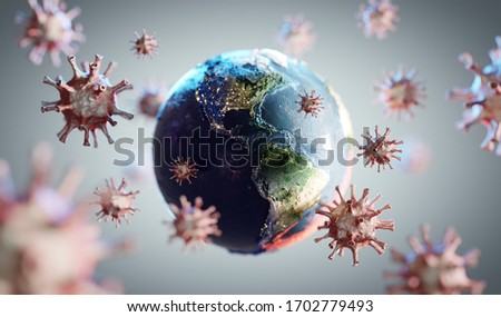 Similar – Image, Stock Photo Corona Planet corona