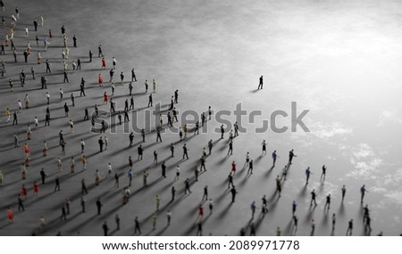 Similar – Image, Stock Photo many people are walking in the Berlin park or sitting on the green areas