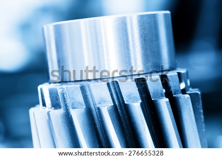 Heavy industrial element, screw. Industry, close-up background