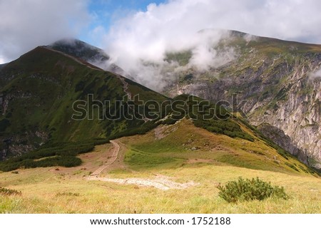 Tatra Mountains cloudy landscape