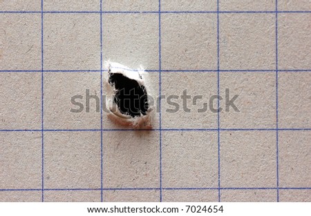 Notebook with hole. Background ready to use!