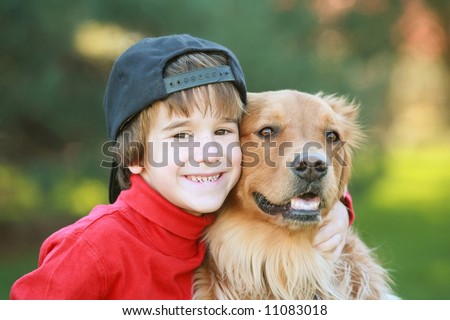 Little Boy And Dog Stock Photo 11083018 : Shutterstock