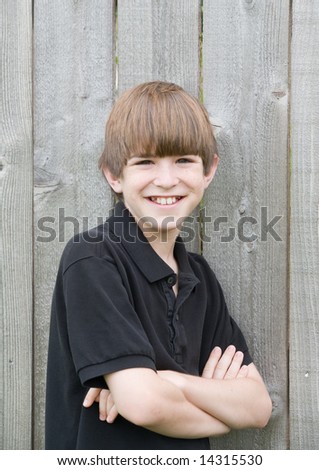 Teenage Boy With Big Smile