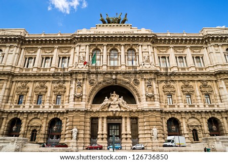 The Hall of Justice (Palazzaccio) in Rome