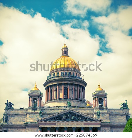 Saint Isaac\'s Cathedral in Saint Petersburg, Russia