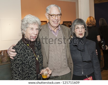 NEW YORK - JANUARY 23: Elle Shushan (R) and guests attend opening night of 2nd annual NYC Metro Show at Metropolitan Pavilion on January 23, 2013 in New York