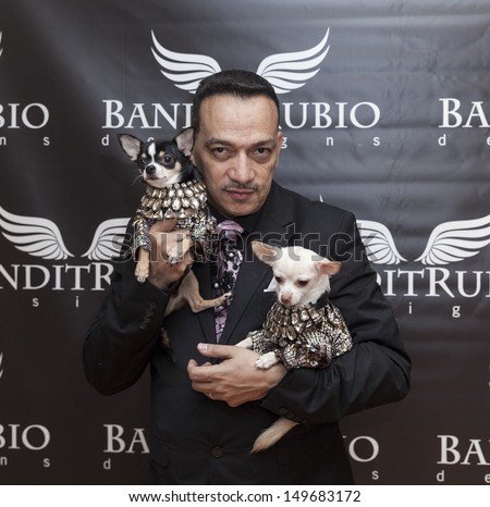 NEW YORK - AUGUST 11: Designer Anthony Bandit-Rubio attends Dog fashion show By Bandit-Rubio at Roger Smith Hotel on August 11, 2013 in New York City