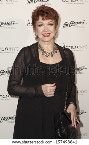 NEW YORK - OCTOBER 07: Donna McKechnie attends the 2013 Bessies Awards at The Apollo Theater on October 7, 2013 in New York City