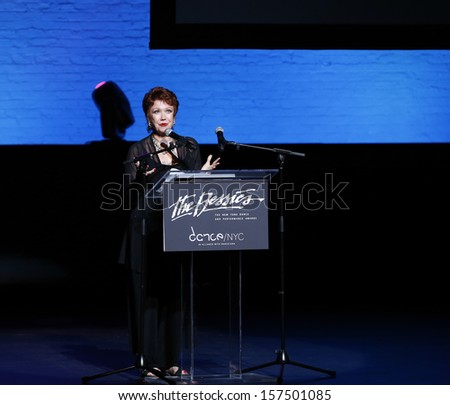 NEW YORK - OCTOBER 07: Donna McKechnie speaks on stage at the 2013 Bessies Awards at The Apollo Theater on October 7, 2013 in New York City