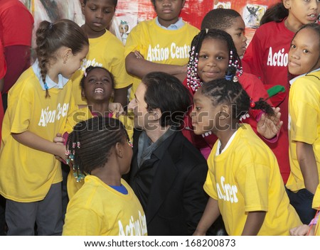 NEW YORK - DECEMBER 20: Adrien Brody attends The Action Center\'s Post-Sandy Holiday Party at The Action Center presented by Bulgari & Save the Children on Dec 20, 2013 in Far Rockaway of Queens in NYC