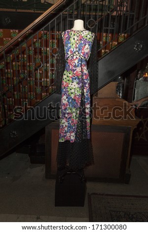 NEW YORK, NY - JANUARY 13, 2014: Vintage dress by Thakoon on display at the Vintage Vanguard event benefiting Dress For Success at Jane Hotel in New York City