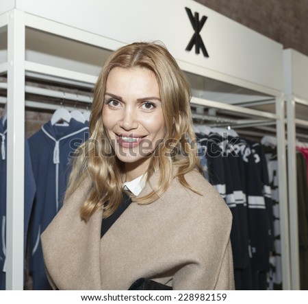 New York, NY - NOVEMBER 07, 2014: Jackie Hide attends OnePiece New York Concept Store Grand Opening In SOHO on Broadway