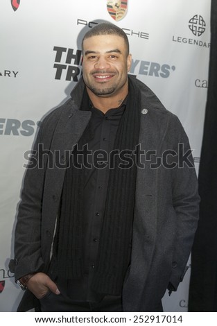 NEW YORK, NY - FEBRUARY 14, 2015: Sahwne Merriman attends The Players\' Tribune multi-media sports platform Launch Party at Canoe Studios