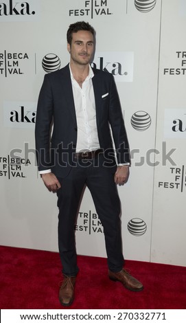 New York, NY - April 17, 2015: Andrew Renzi attends Tribeca Film Festival premiere of Franny film at BMCC Tribeca Performing Arts Center