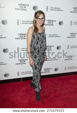 New York, NY - April 21, 2015: Jennifer Prediger attends Tribeca Film Festival screening of On The Town movie at Spring Studios