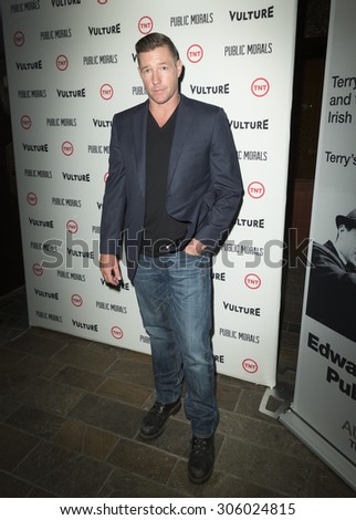 New York, NY - August 12, 2015: Edward Burns attend the Public Morals New York series screening at Tribeca Grand Hotel Screening Room