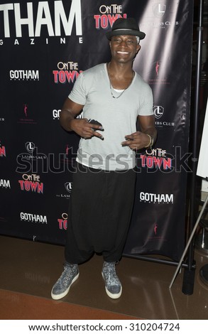 New York, NY - August 25, 2015: Taye Diggs attends party after Misty Copeland debut performance in Broadway musical On The Town in Lambs Club