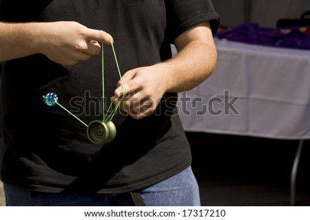 playing with yo-yo