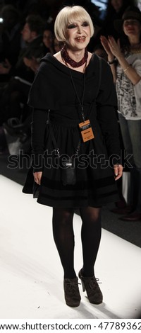 NEW YORK - FEBRUARY 12: Designer Kati Stern walks the runway for Venexiana by Kati Stern Collection during Fall 2010 at Mercedes-Benz Fashion Week on February 12, 2010 in New York