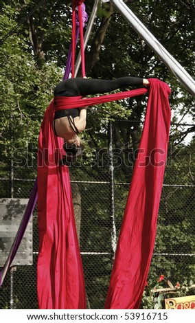 NEW YORK - MAY 22: Member of House of Yes performs at Annual Dance Parade in Tompkins Square Park on May 22, 2010 in New York City.