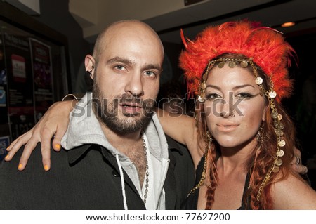 NEW YORK - MAY 18: Neon Hitch and guest attend the 2011 Ben Sherman Very Important Plectrums Initiative at the Gramercy Theatre on May 18, 2011 in New York City