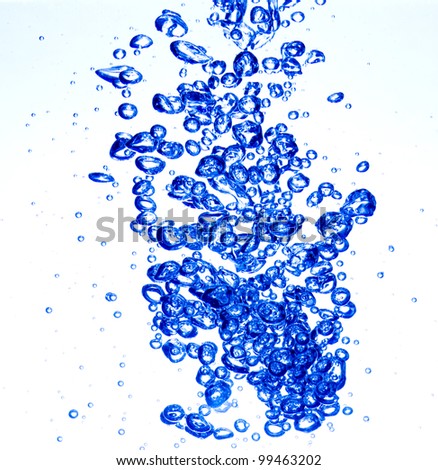 Water bubble isolated on white background