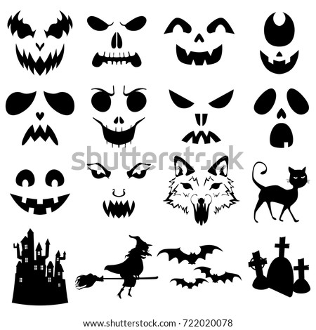 Jack O Lantern Pattern Haunted Halloween Creepy Face Png Stunning Free Transparent Png Clipart Images Free Download - roblox logo pumpkin stencil