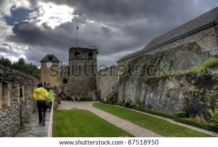 Castle stronghold attraction for family vacation in europe