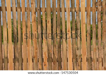 New fence on new property development,