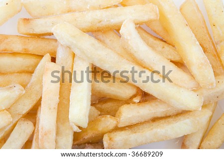 Chips, high-calorie food but very tasty.