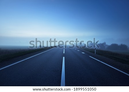 Similar – Image, Stock Photo Motorway in the fog