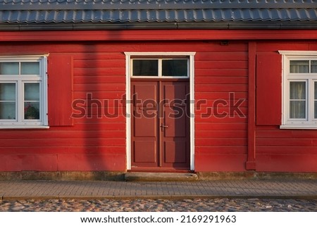 Similar – Image, Stock Photo Wooden houses in Sweden