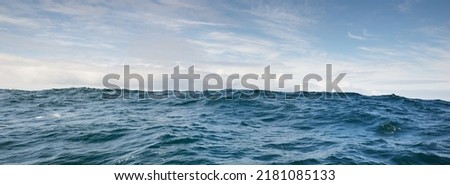 Similar – Image, Stock Photo Stormy Sea Waves on a Cold Autumn Morning Closeup