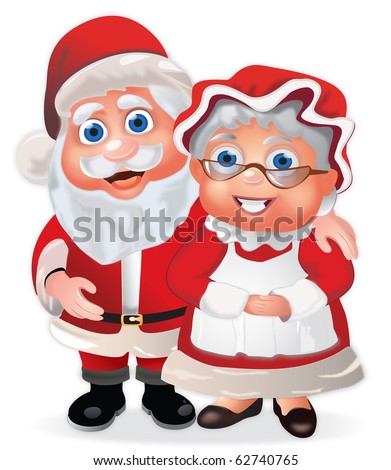 Santa Claus And His Wife Mrs Claus Stock Photo 62740765 : Shutterstock