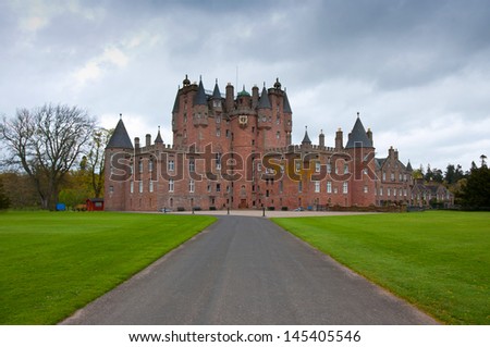 Glamis Castle, childhood home of Queen Elizabeth, the Queen Mother, Scotland, UK