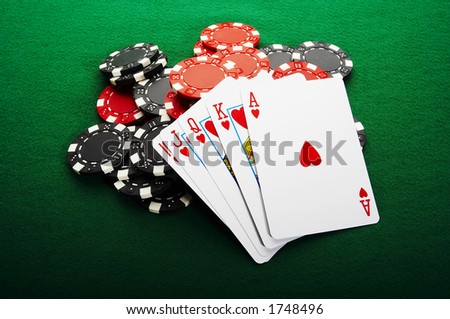 The best poker hand, royal flush